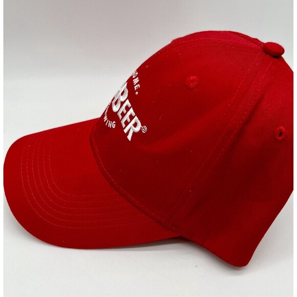 Mr Beer Home Brewing Cap Baseball Hat Red Adjustable Hook & Loop OSFM - Picture 5 of 5